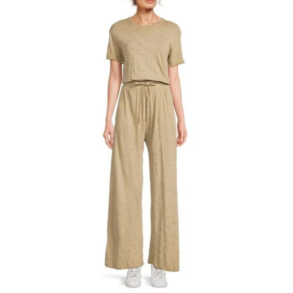 ATM NWOT Tan Sublime Wash Drawstring Jumpsuit Size XS - Picture 1 of 6
